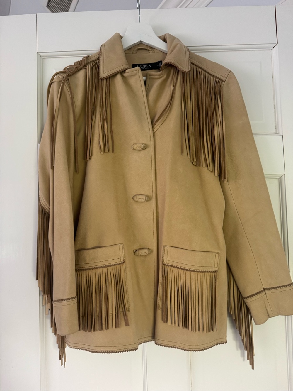 Ralph Lauren Fringe Suede Jacket - Picture 2 of 9